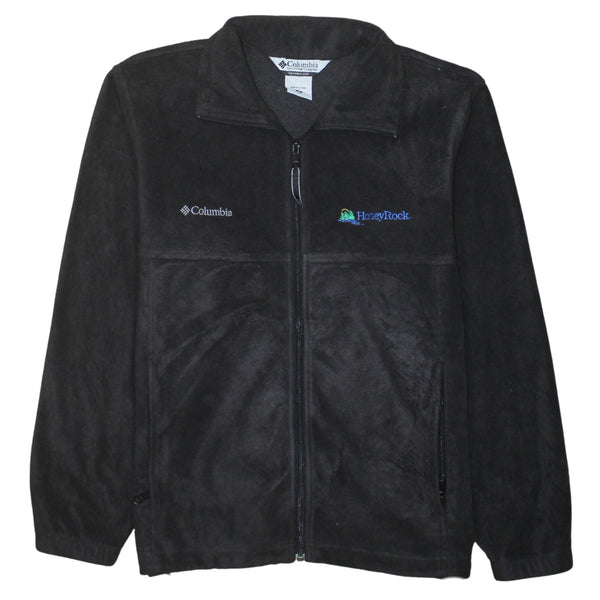 Columbia 90's Hiking Warm Full Zip Up Fleece Jumper Medium Black