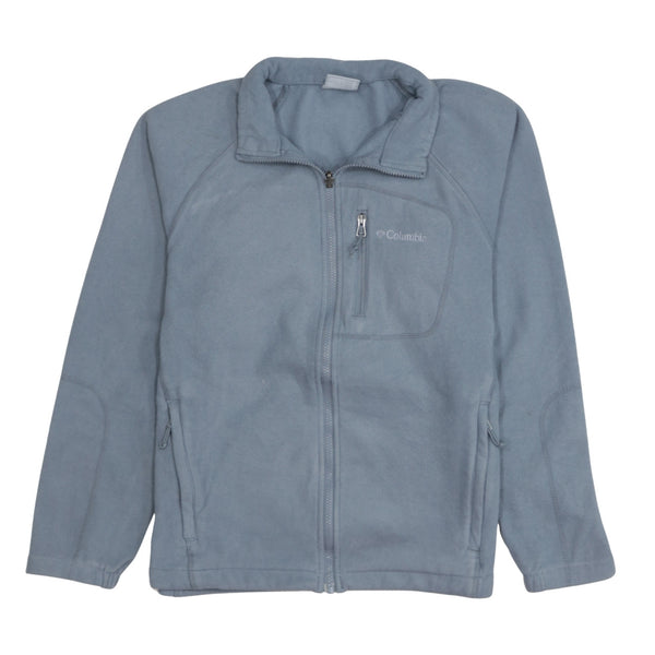 Columbia 90's Hiking Warm Full Zip Up Fleece Jumper Medium Grey