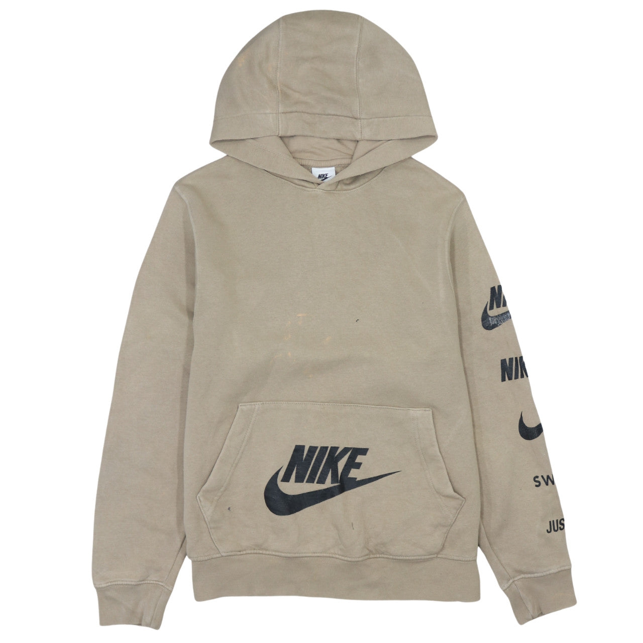 beige nike hoodie vintage