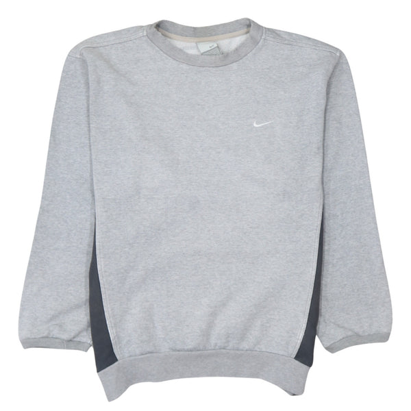 Nike 90's Swoosh Crew Neck Sweatshirt Medium Grey