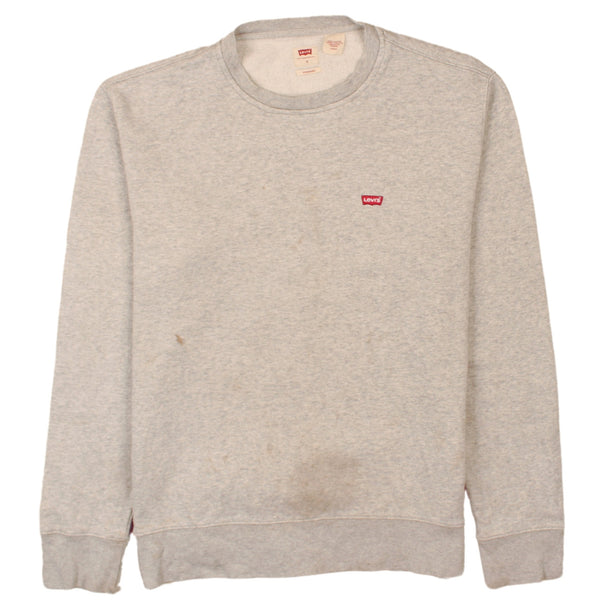 Levi's 90's Lightweight Crew Neck Sweatshirt Small Grey