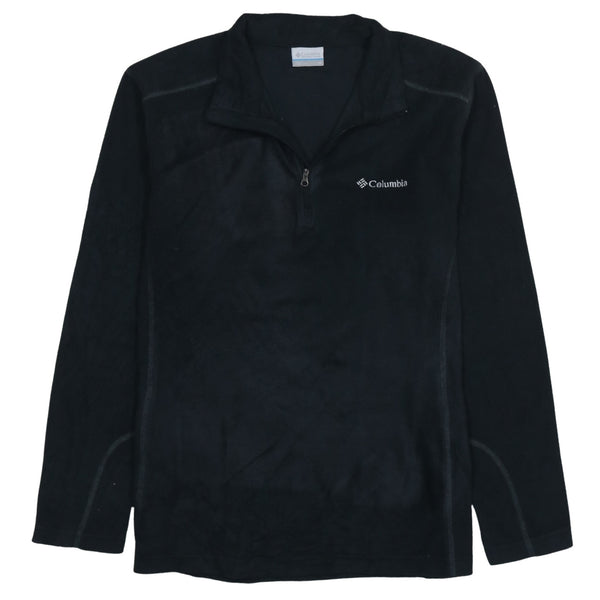 Columbia 90's Hiking Warm Quarter Zip Fleece Jumper Medium Black