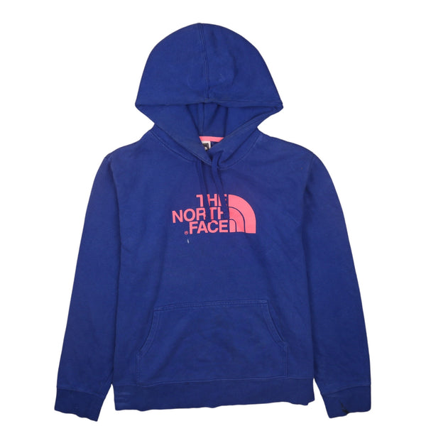 The North Face 90's Spellout Pullover Hoodie XLarge Blue