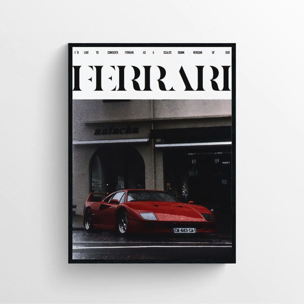 Ferrari Printable Wall Art Poster