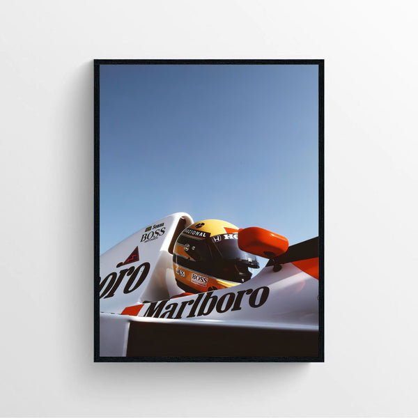 Ayrton senna Marlboro Poster