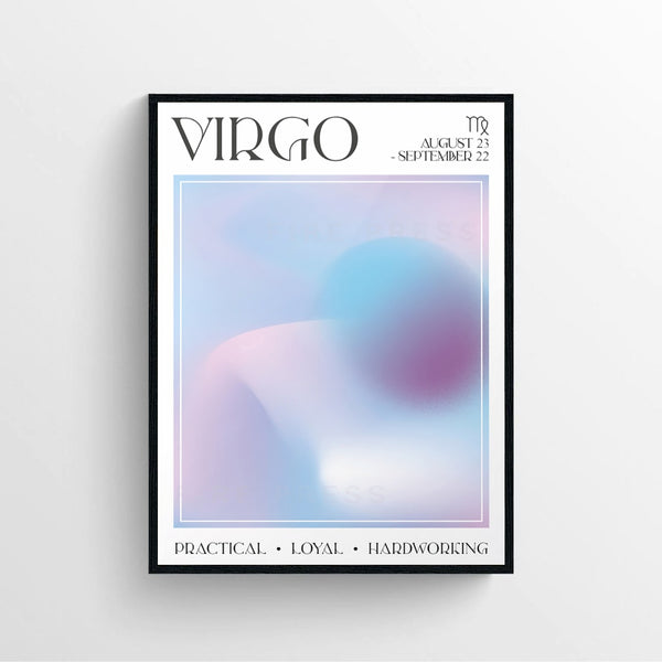 Virgo Aura print  Poster