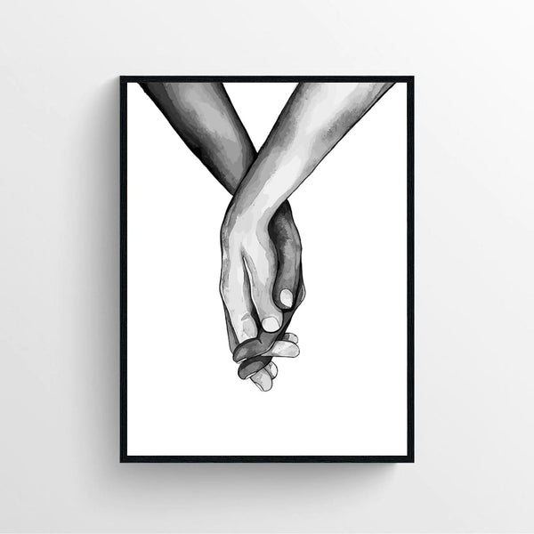 Hand in Hand Print Poster