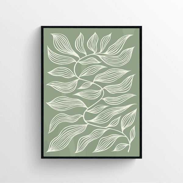 Green Botanical Poster