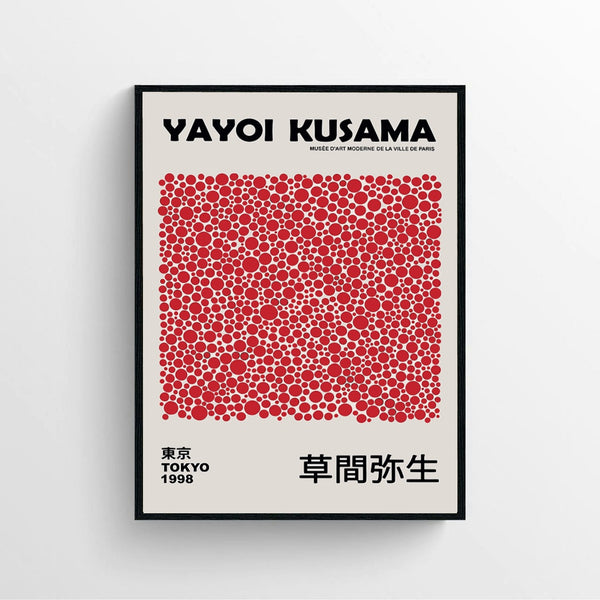 Yayoi Kusama red dots  poster