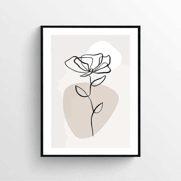 Botanical Lines No1 Poster