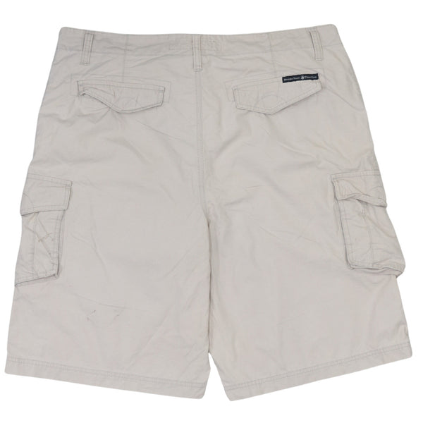 Beverly Hills Polo Club Beige Cargo Shorts Men's 40 Multi Pocket Casual Summer
