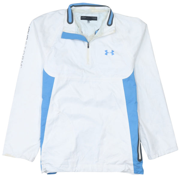 Under Armour 90's Lightweight Quarter Zip Windbreaker Medium White