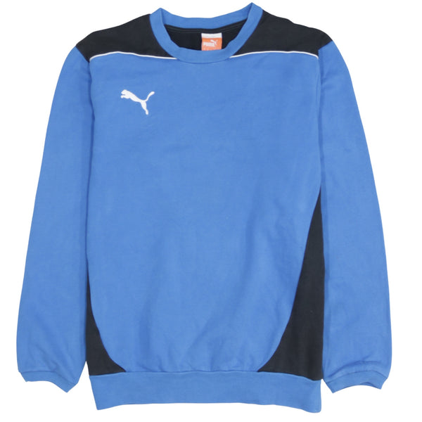 Puma 90's Lightweight Crew Neck Sweatshirt Medium Blue