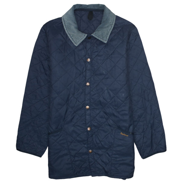 Barbour 90's Lightweight Button Up Windbreaker Medium  Navy Blue