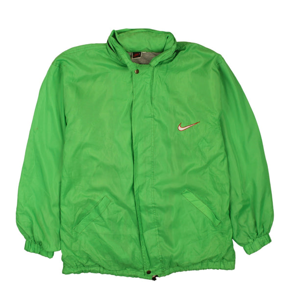 Nike 90's Swoosh Full Zip Up Windbreaker XXLarge (2XL) Green