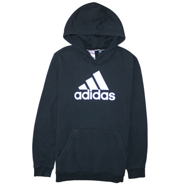 Adidas 90's Spellout Pullover Hoodie Medium  Black