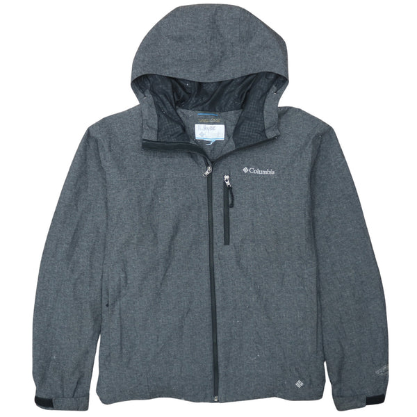 Columbia 90's Hooded Full Zip Windbreaker XLarge Grey