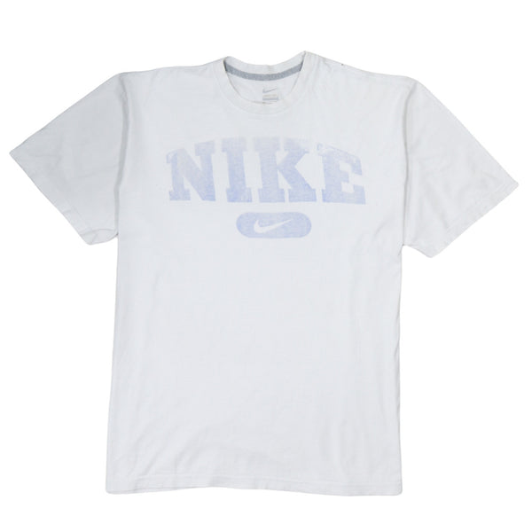 Nike 90's Center Middle Swoosh Crew Neck T Shirt XXLarge (2XL) White