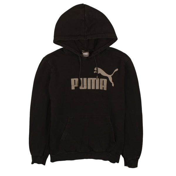 Puma 90's Spellout Pullover Hoodie Small Black