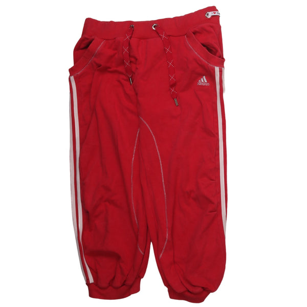 Adidas 90's Tracksuit Elasticated Waistband Drawstrings Joggers / Sweatpants 32 Red