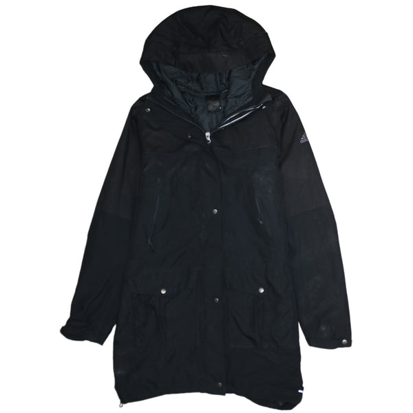 Adidas 90's Hooded Full Zip Up Windbreaker XSmall  Black