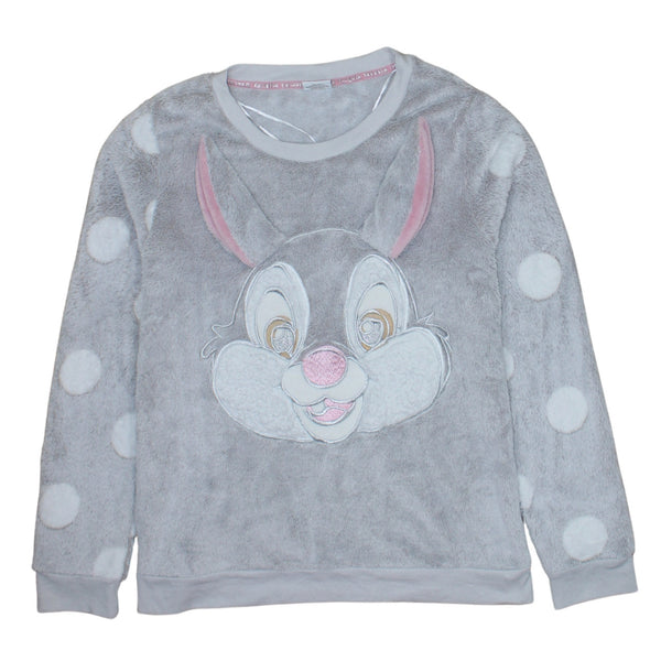 Disney 90's Thumper Crew Neck Sweatshirt Medium  Grey