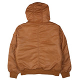The 'S' Band 90's Hooded Full Zip Up Parka XXXLarge (3XL) Tan Brown