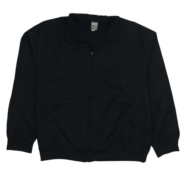 Nike 90's Plain Full Zip Up Windbreaker XLarge Black