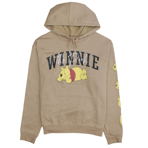 Disney 90's Winnie The Pooh Pullover Hoodie Large Beige Cream