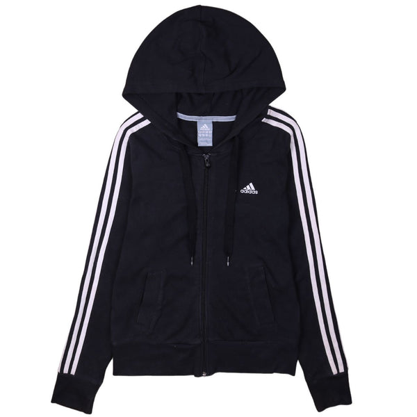 Adidas 90's Sportswear Full Zip Up Hoodie Small Black