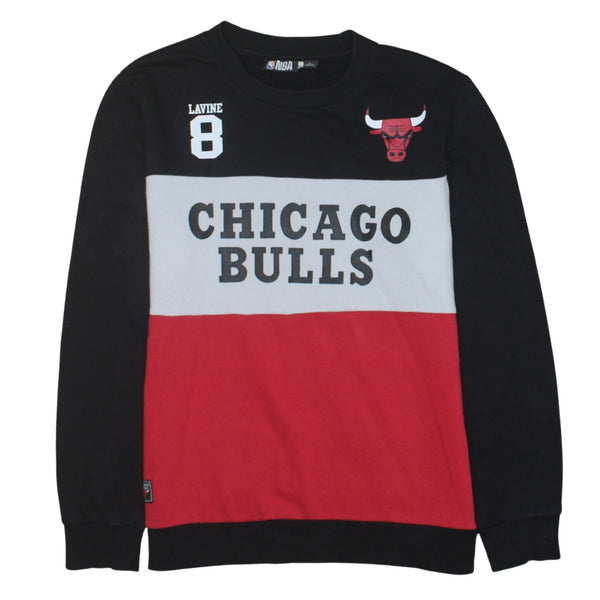 NBA 90's Chicago Bulls Crew Neck Sweatshirt Large Black