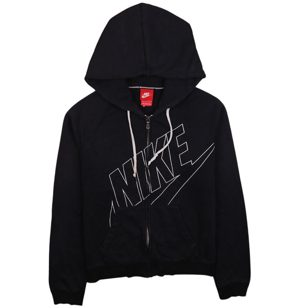 Nike 90's Spellout Full Zip Up Hoodie Small Black