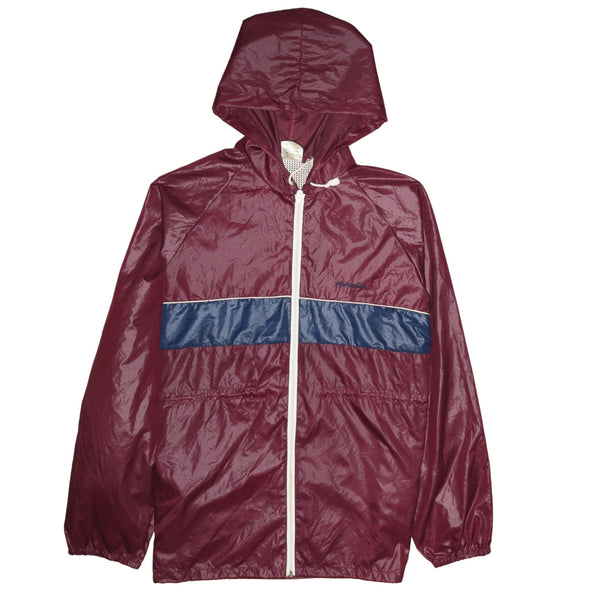 Umbro 90's Hooded Full Zip Up Windbreaker Large Burgundy Red