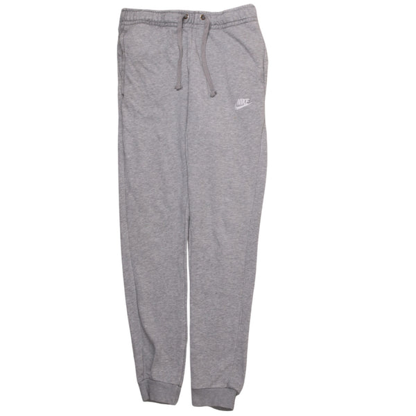 Nike 90's Swoosh Elasticated Waistband Drawstrings Joggers / Sweatpants XSmall Grey