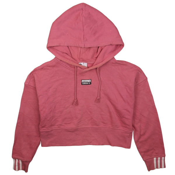 Adidas 90's Crop Pullover Hoodie XXLarge (missing sizing label) Pink