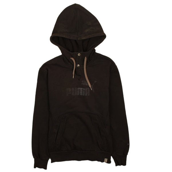 Puma 90's Spellout Pullover Hoodie Small Black