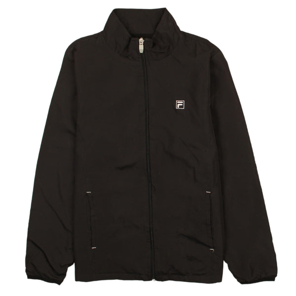 Fila 90's Lightweight Full Zip Up Windbreaker XSmall (missing sizing label) Black