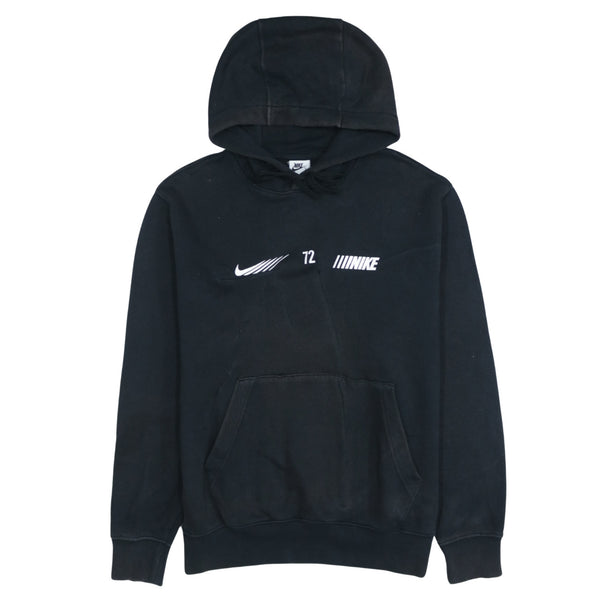 Authentic Nike Black Hoodie, Men's Medium, Cotton Pullover, Urban Style