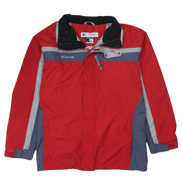 Columbia 90's Lightweight Full Zip Up Windbreaker XLarge Red