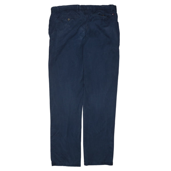 Tommy Hilfiger 90s Vintage Lightwash Navy Baggy Trousers 38W Men