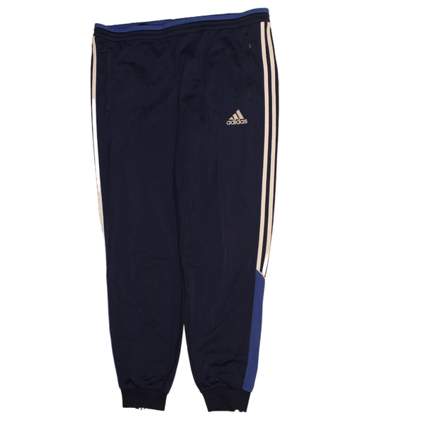 Adidas 90's Elasticated Waistband Drawstring Joggers / Sweatpants Medium Navy Blue