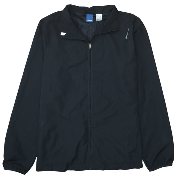 Reebok 90's Lightweight Full Zip Up Windbreaker Large Black