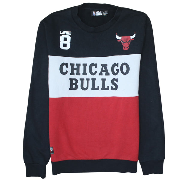 NBA 90's Chicago Bulls Crew Neck Sweatshirt Medium Black