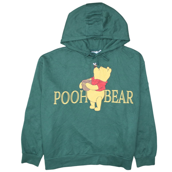 Disney 90's Winnie The Pooh Pullover Hoodie XLarge Green