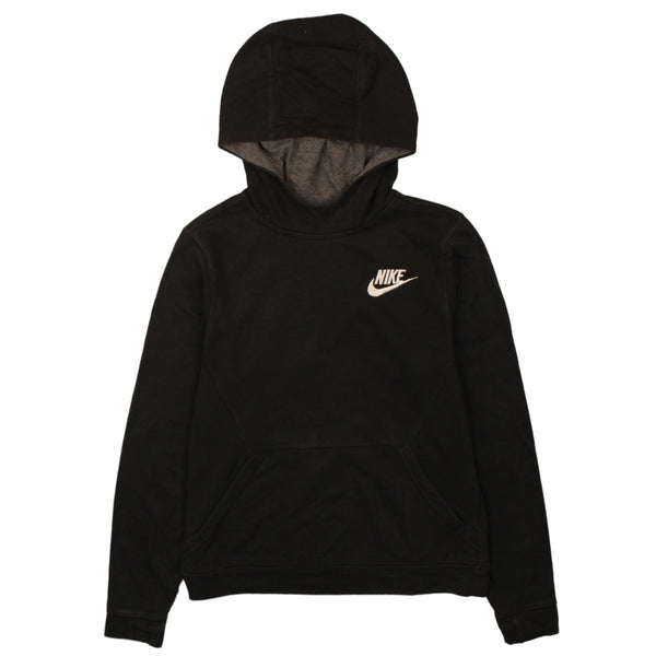 Nike 90's Swoosh Pullover Hoodie Large Black