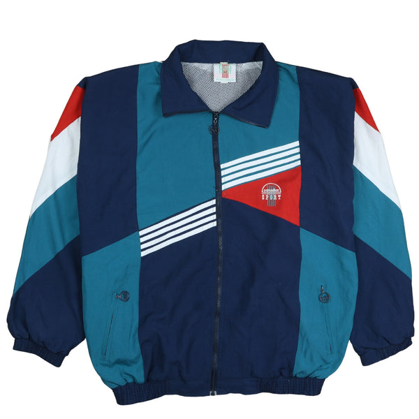 Canadian 90's Lightweight Full Zip Up Windbreaker XXLarge (missing sizing label) Blue