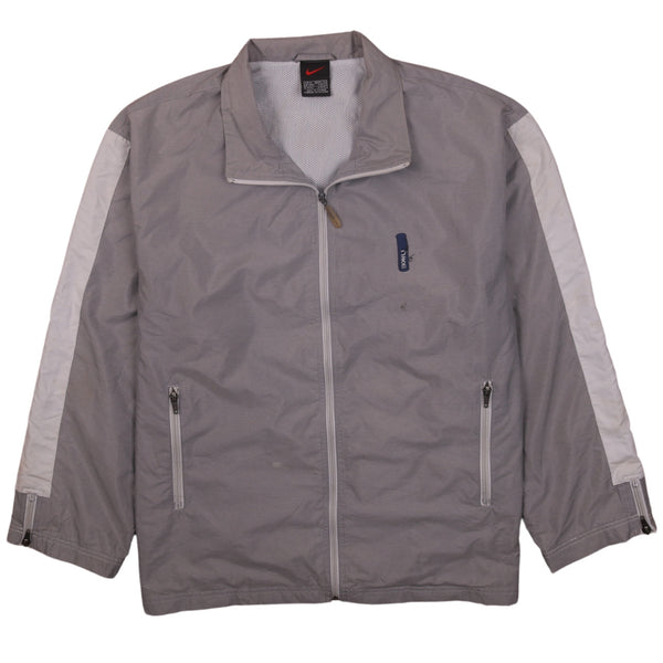 Nike 90's Vintage Grey Windbreaker Men's Medium Full Zip Jacket