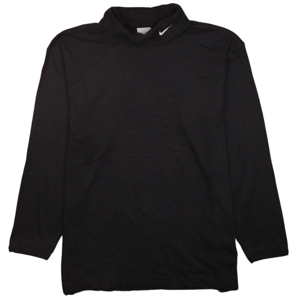 Nike 90's Swoosh Turtle Neck Jumper / Sweater XLarge Black