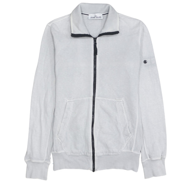 Stone Island 90's Lightweight Full Zip Up Sweatshirt Small Grey