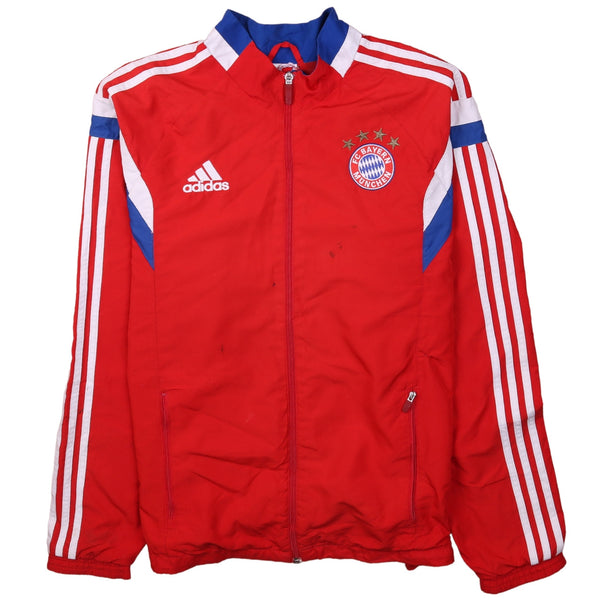 Adidas 90's Bayern Munchen Full Zip Up Windbreaker Medium (missing sizing label) Red